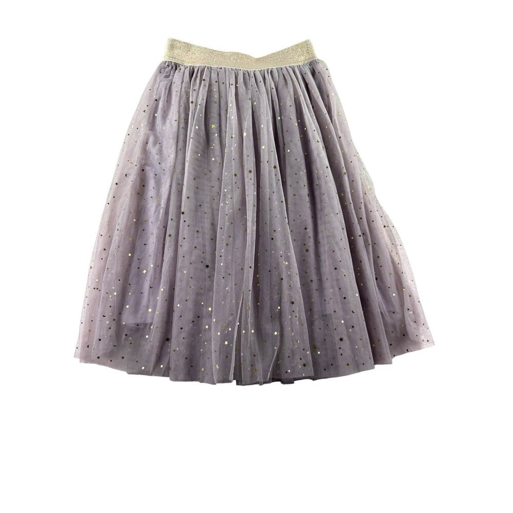 EleStory Tulle Skirt Womens XS Star Mesh Overlay Glitter Party Fairycore Whimsy